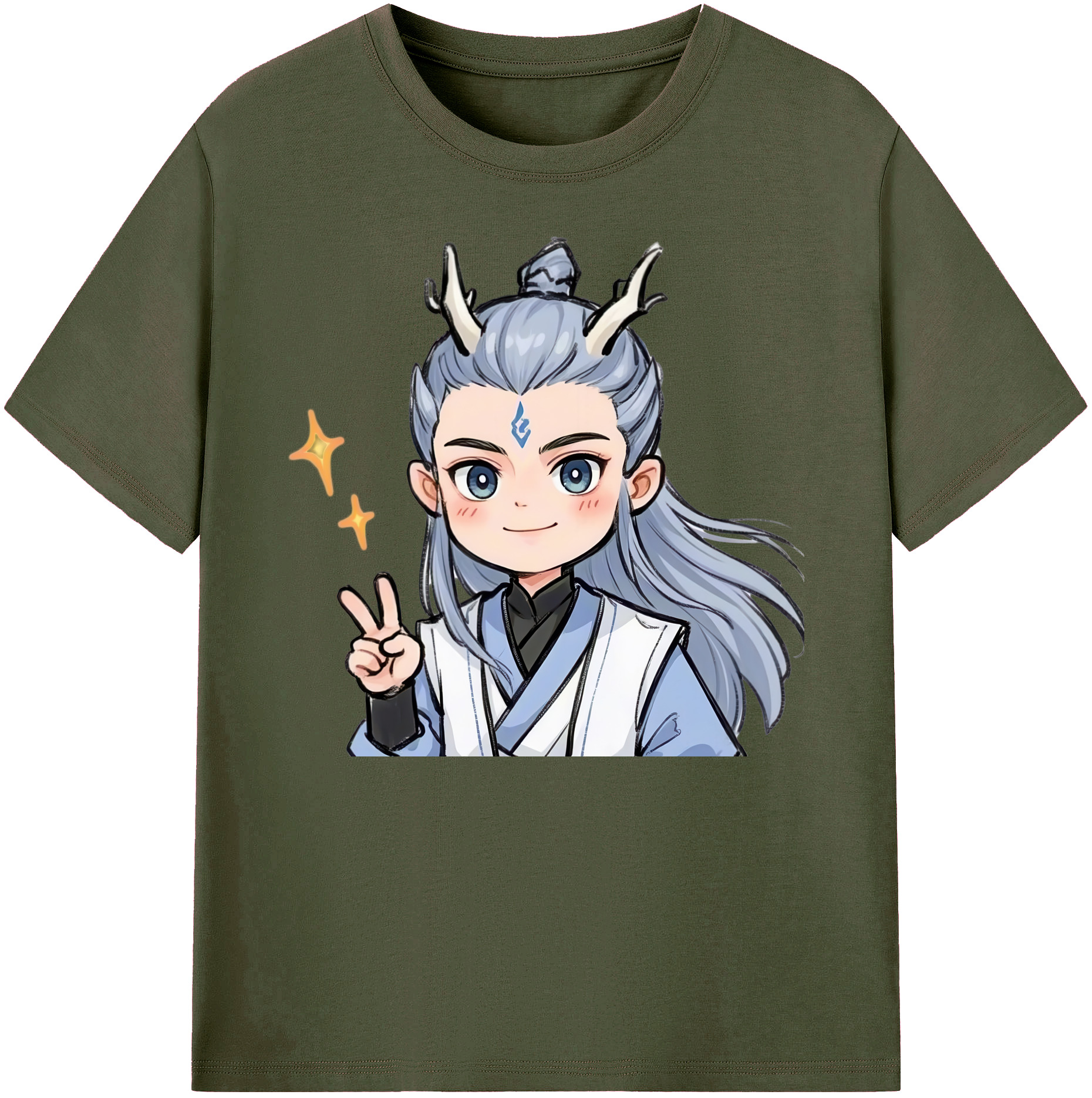 （画像用） Ne Zha 2 ナタ 魔童の大暴れ 綿100％ メンズ半袖Tシャツ｜肌触りやわらか＆通気性